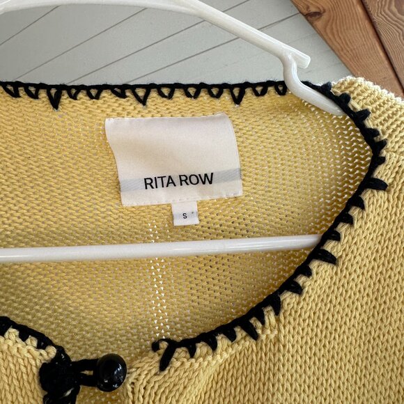Rita Row Jupiter Sweater Yellow Size Small - Picture 3 of 3